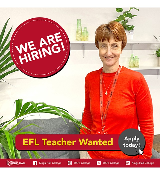 We Are Hiring: EFL Teacher
