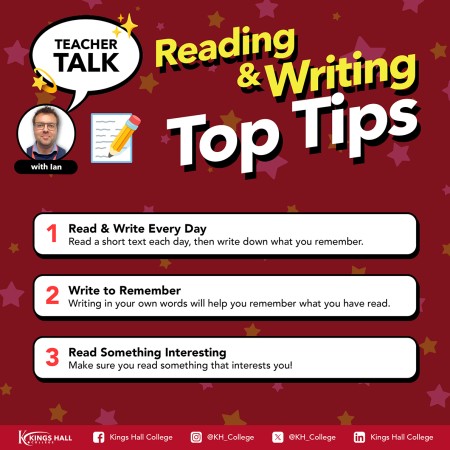 Teacher Talk: Reading and Writing Top Tips